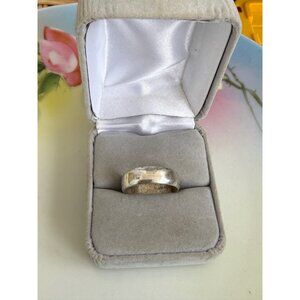 Vintage 60s Wheeler Mfg Simple Sterling Silver Band Ring Size 8.5